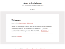 Tablet Screenshot of openscriptsolution.com